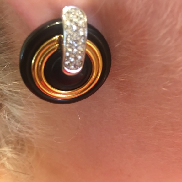 Authentic Vintage Givenchy ClipOn Earrings 1980 - Picture 7 of 12